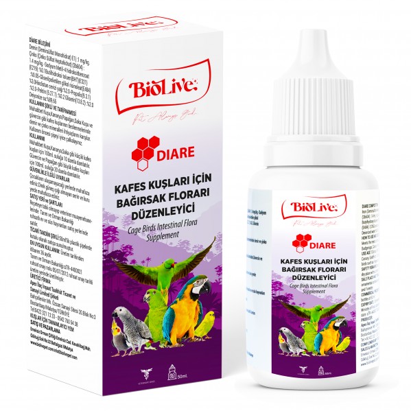 BİOLİVE DİARE KUŞ BAĞIRSAK FLORARİ DÜZENLEYİCİ 50ML